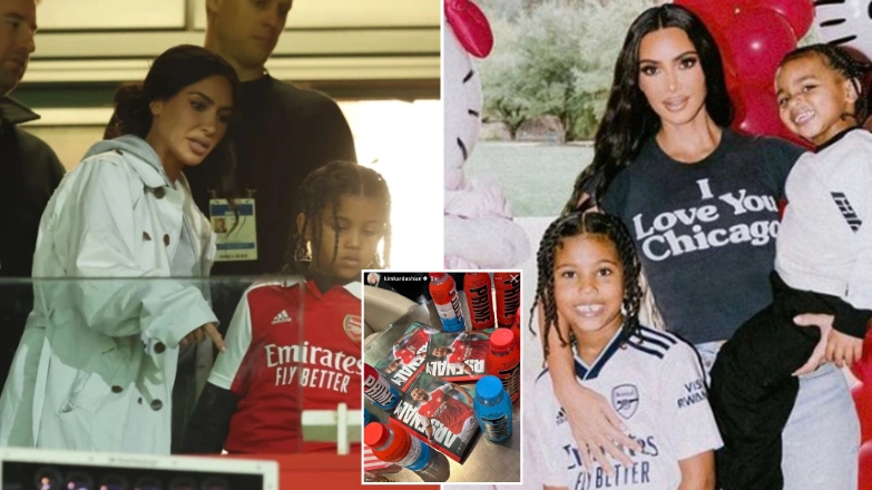 Arsenal fans can't believe Kim Kardashian is at tonight's game against Sporting CP