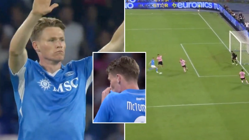 Fans notice what Scott McTominay did after he scored his first goal for Napoli and it's a huge statement
