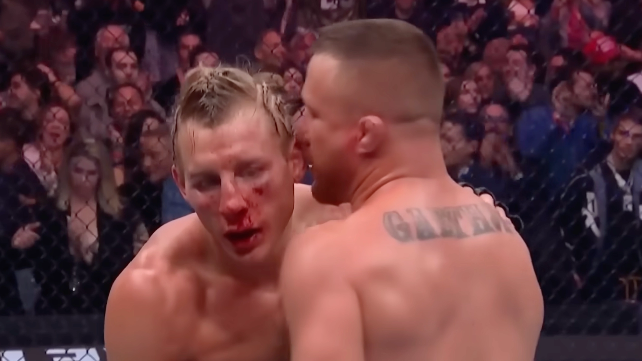 Justin Gaethje's Five-Word Message to Paddy Pimblett Not Picked up by Cameras