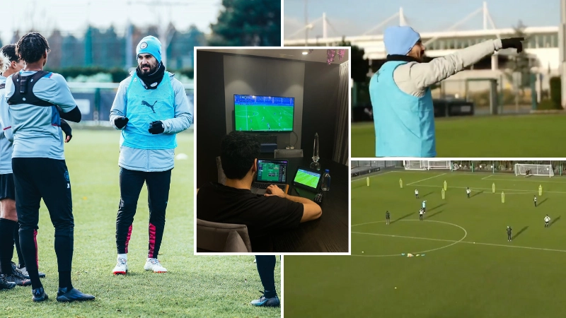 Ilkay Gundogan's session with Manchester City Under 16's proves he's destined to be a world-class coach