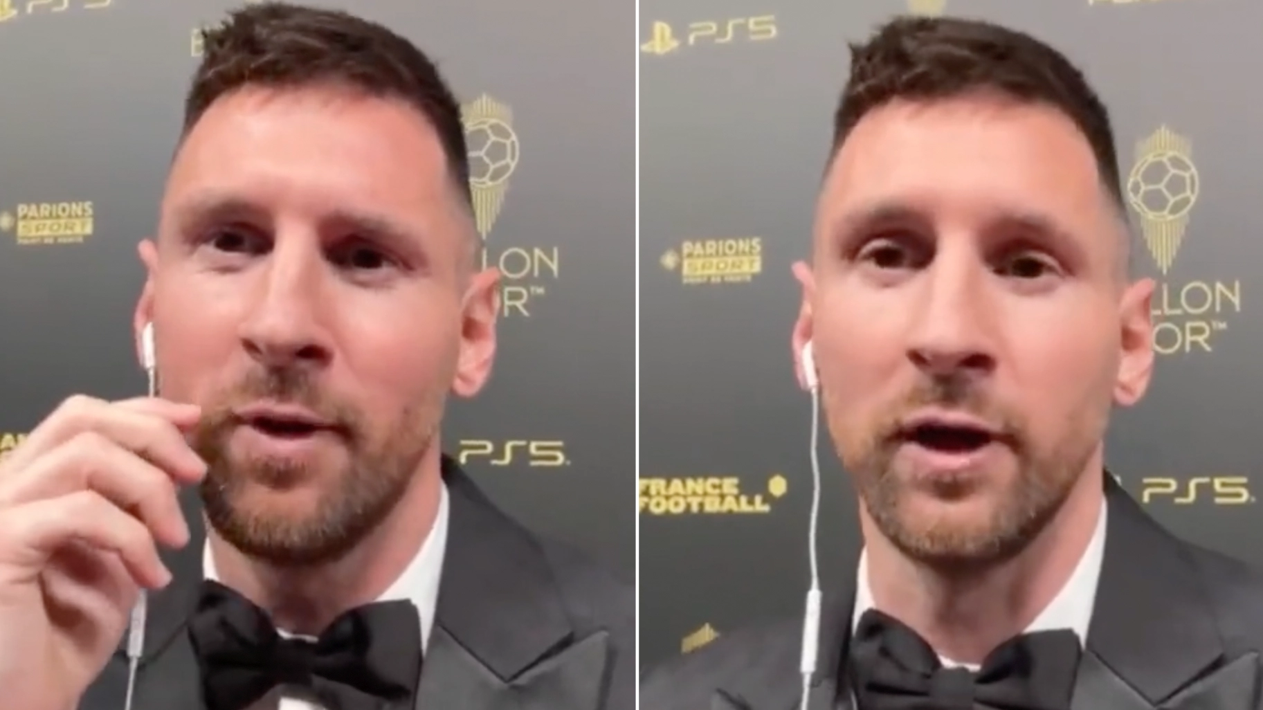 Lionel Messi calls streamer a 'son of a b*tch' for always making his messages public at Ballon d'Or ceremony