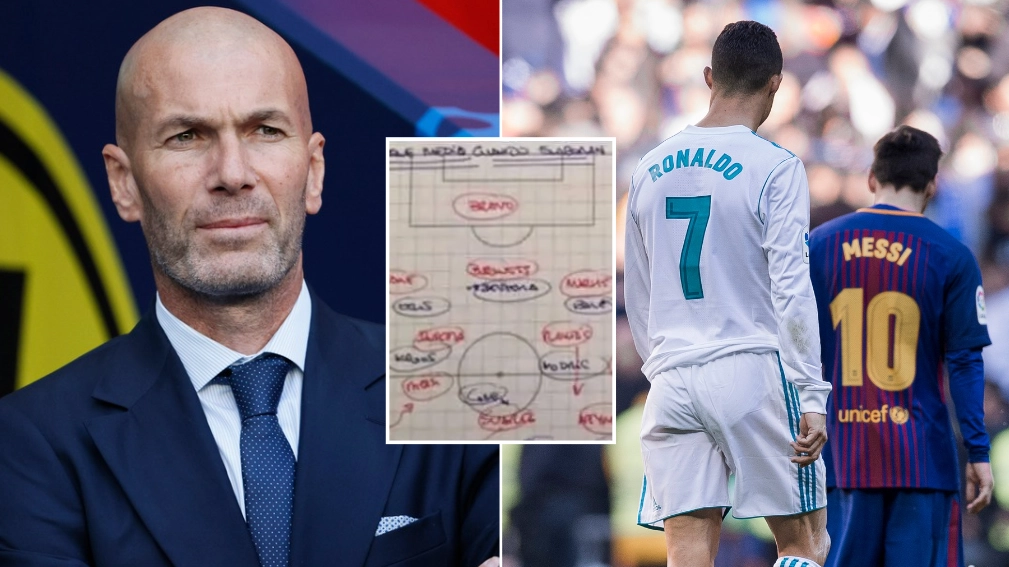 Zinedine Zidane's Real Madrid tactics for El Clasico match vs Barcelona including plan to stop Lionel Messi were leaked online