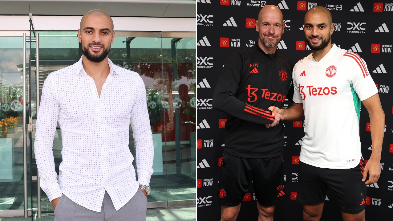 Sofyan Amrabat drops social media hint that he could make debut for Man Utd against Burnley