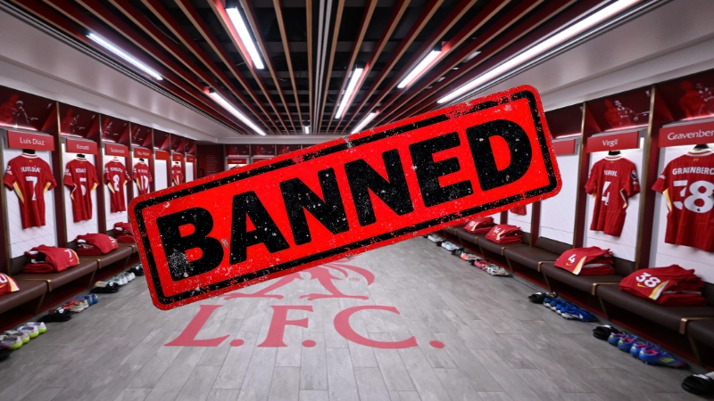 Liverpool player set to be 'banned' from first-team dressing room this season due to 'unbelievable' reason