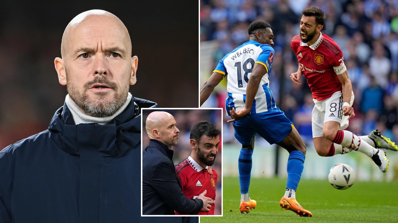 Man Utd star Bruno Fernandes a major doubt for Tottenham clash after Wembley injury clue spotted