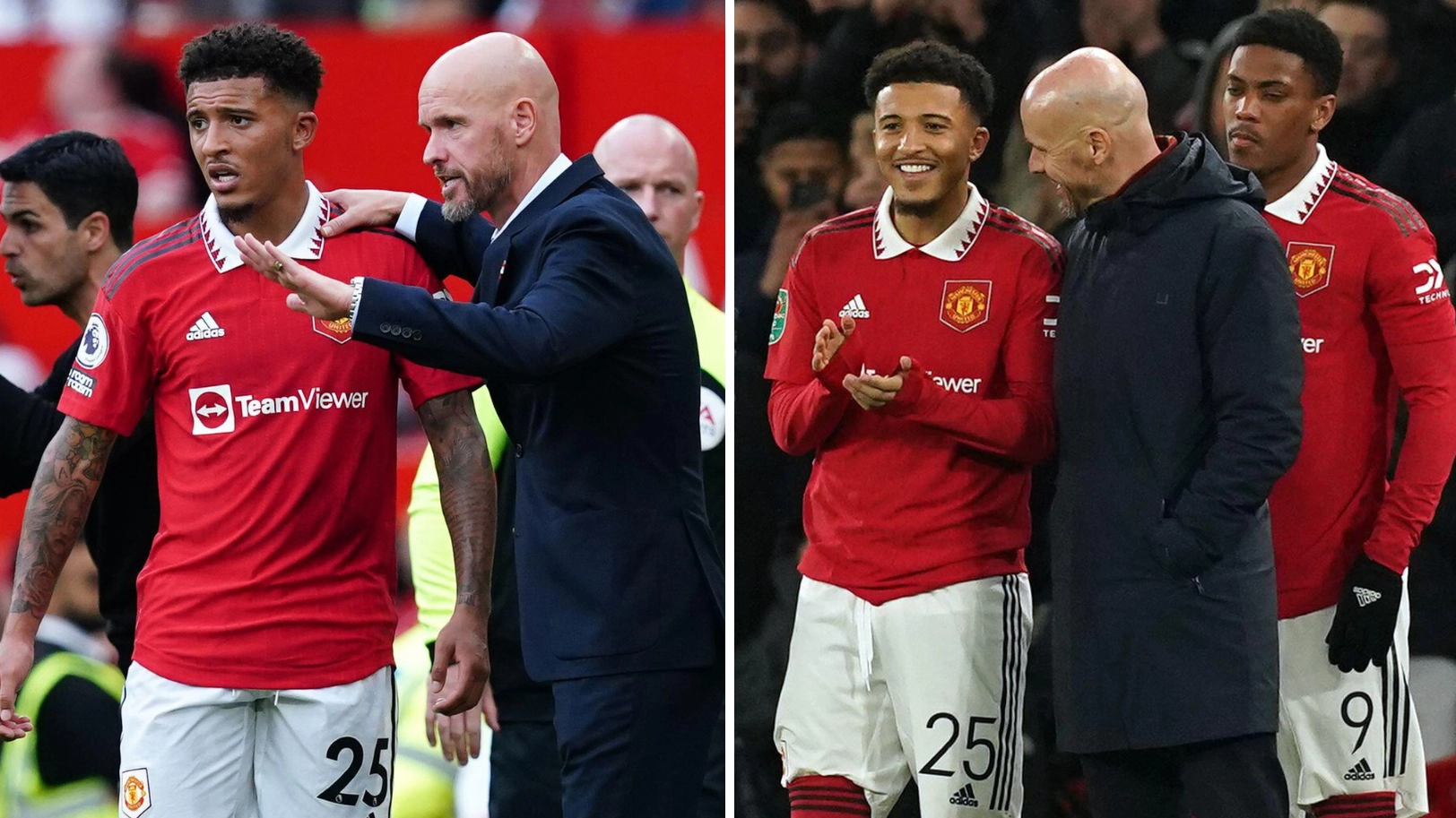 Jadon Sancho made a request to Erik ten Hag after return from three-month Man United hiatus