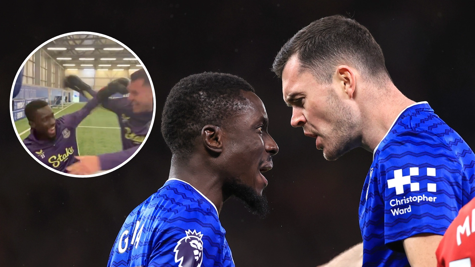 Idrissa Gueye and Michael Keane Settle Differences in Boxing Match