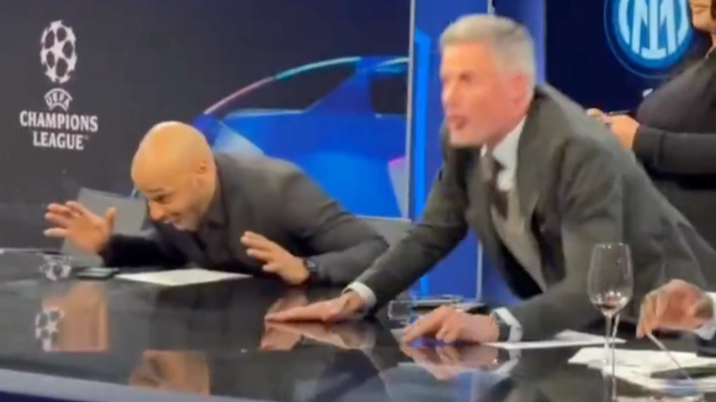 CBS Sports recorded Jamie Carragher, Thierry Henry and Micah Richards' reactions to Inter Milan vs Barcelona and it's pure chaos