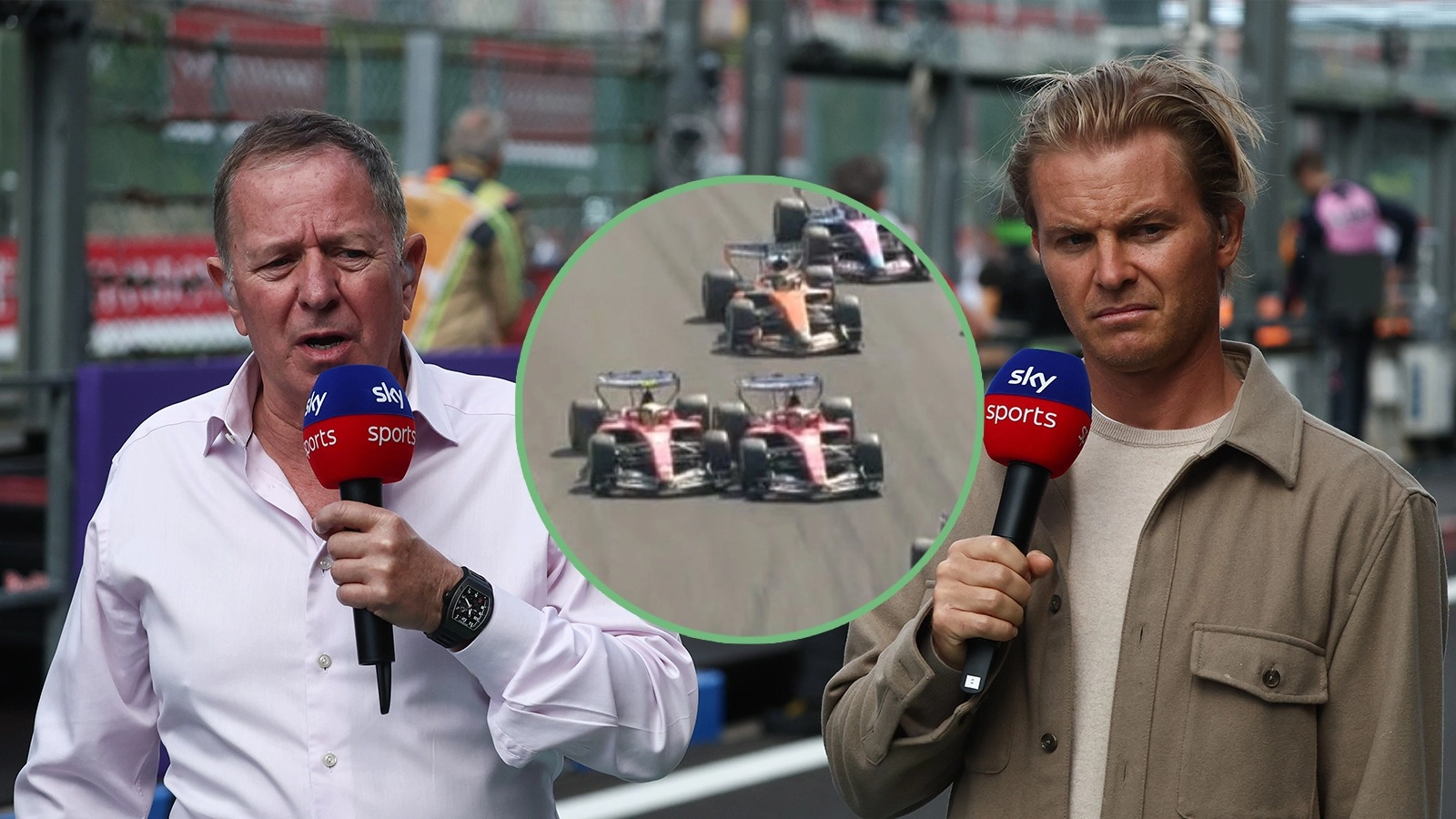 Nico Rosberg questions Martin Brundle on-air over Lewis Hamilton and Charles Leclerc incident