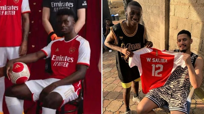 Arsenal drop massive hint on futures of Saka, Saliba and Smith Rowe as 2023/24 kit ‘leaked'