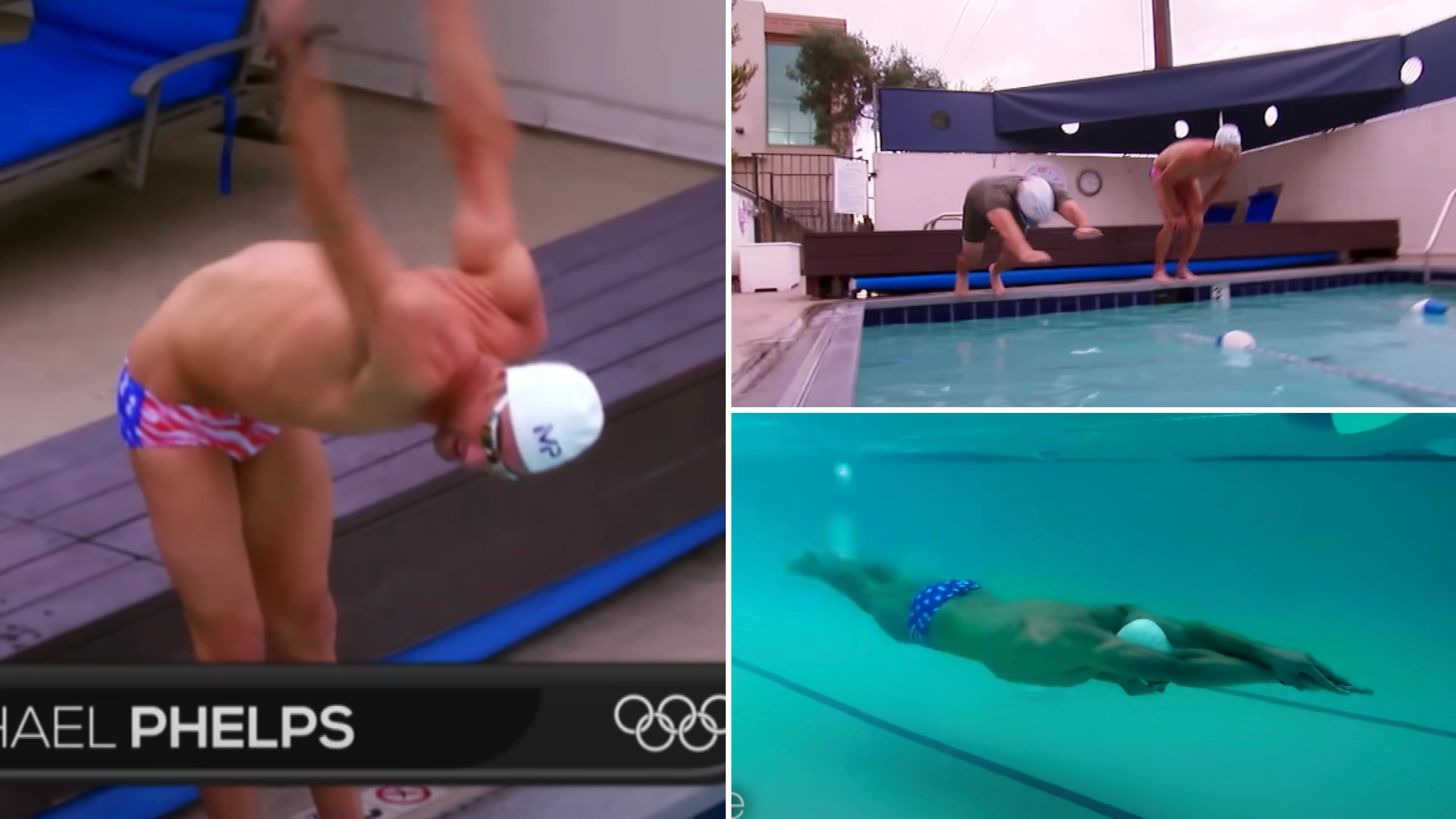 What happened when Michael Phelps raced against an average swimmer