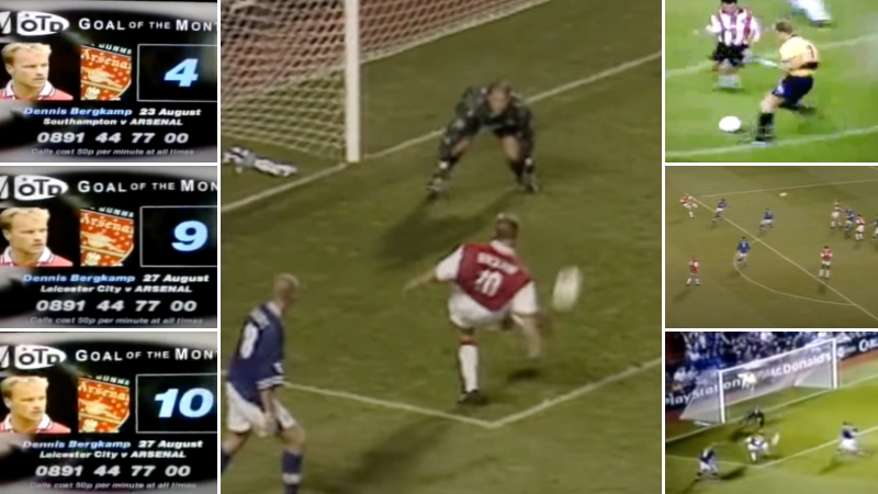 Dennis Bergkamp Is The Only Player To Finish 1st, 2nd And 3rd In PL Goal Of The Month Competition