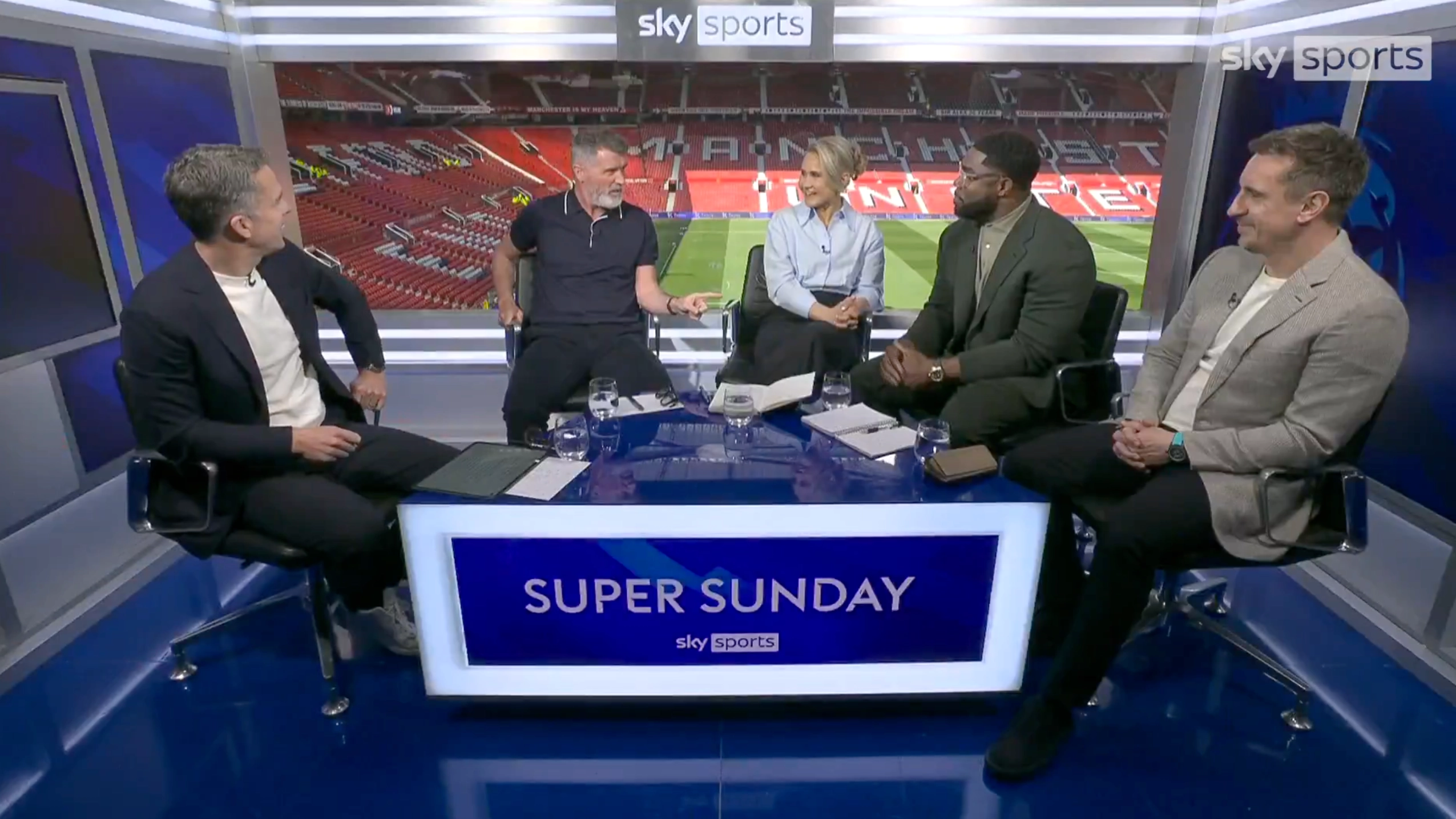 Roy Keane's immediate response after finding out Micah Richards is a manager in the Baller League had entire Sky Sports panel in stitches