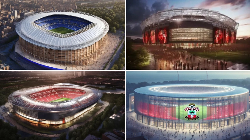 AI creates what Premier League stadiums will look like in 100 years and the results are insane