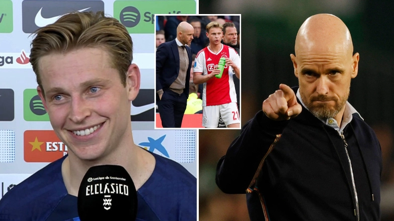 Frenkie de Jong asked if he would join Man United after El Clasico win