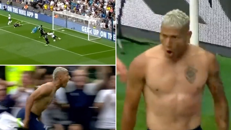 Richarlison takes shirt off after scoring, gets a yellow card and then goal is ruled out by VAR