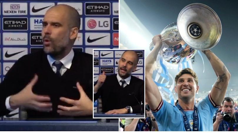 Pep Guardiola backed John Stones when nobody else did in 2017 press conference