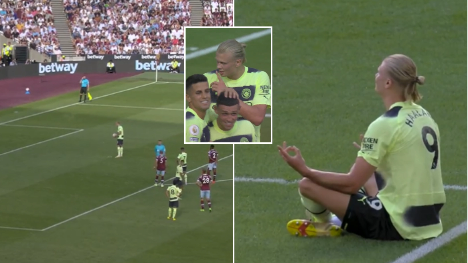 Erling Haaland scores on his Premier League debut, it's the first of many