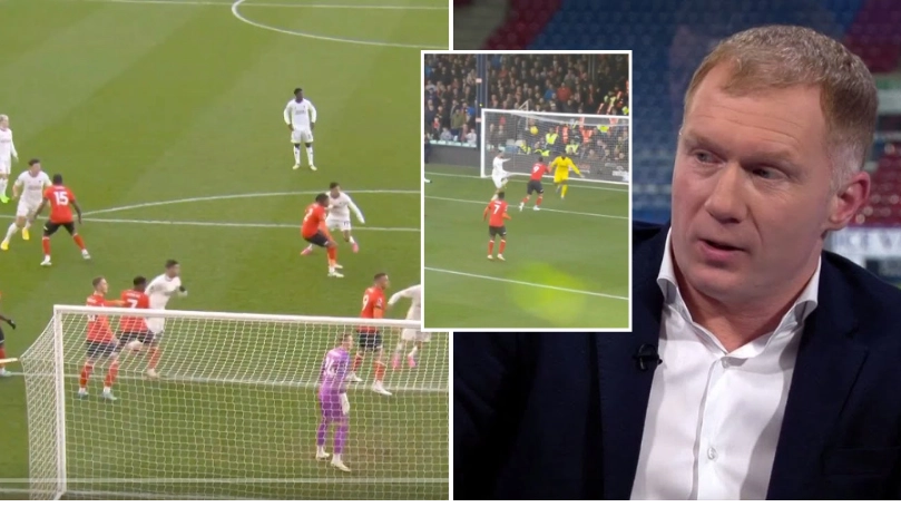 Paul Scholes makes "weird" admission about Man United after watching first half against Luton Town