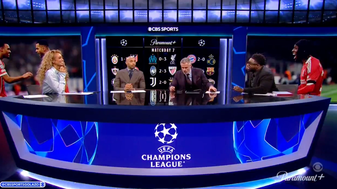 Jamie Carragher Calls His Mum Live on CBS Coverage in Wholesome Moment