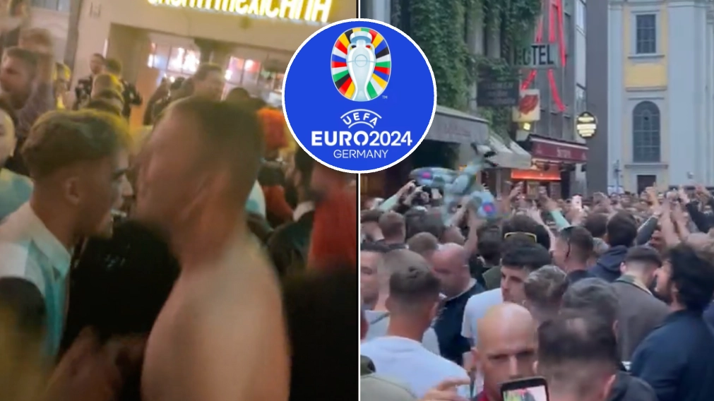 England fans ignore police orders by singing controversial chant ahead of Euro 2024 opener
