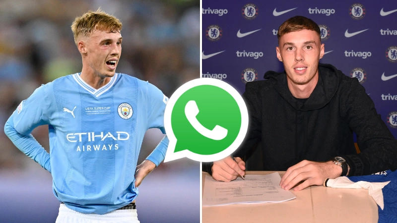 Cole Palmer reveals blunt WhatsApp message he sent Man City teammates once Chelsea move was confirmed 