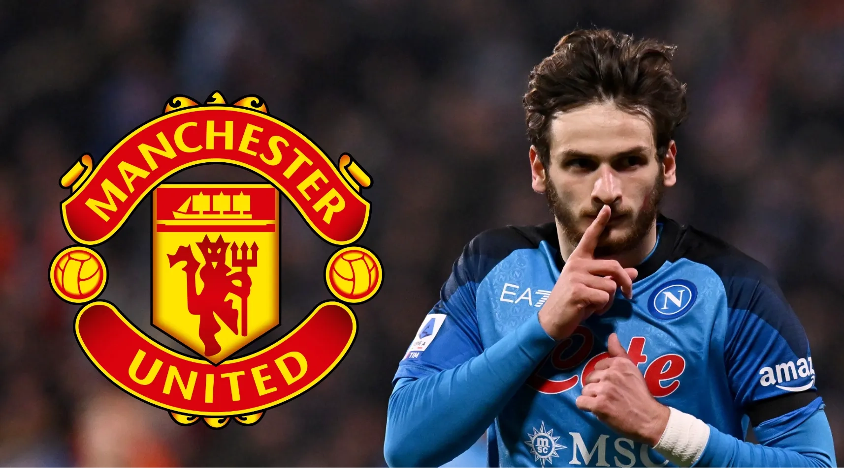 Khvicha Kvaratskhelia to Man Utd? Respected journalist reveals what he's heard about Napoli star