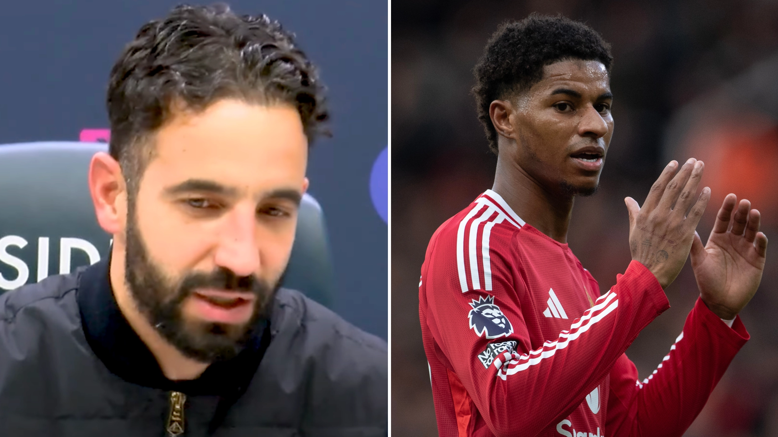 Ruben Amorim gives update on Marcus Rashford as devastating injury blow for Man Utd teammate confirmed