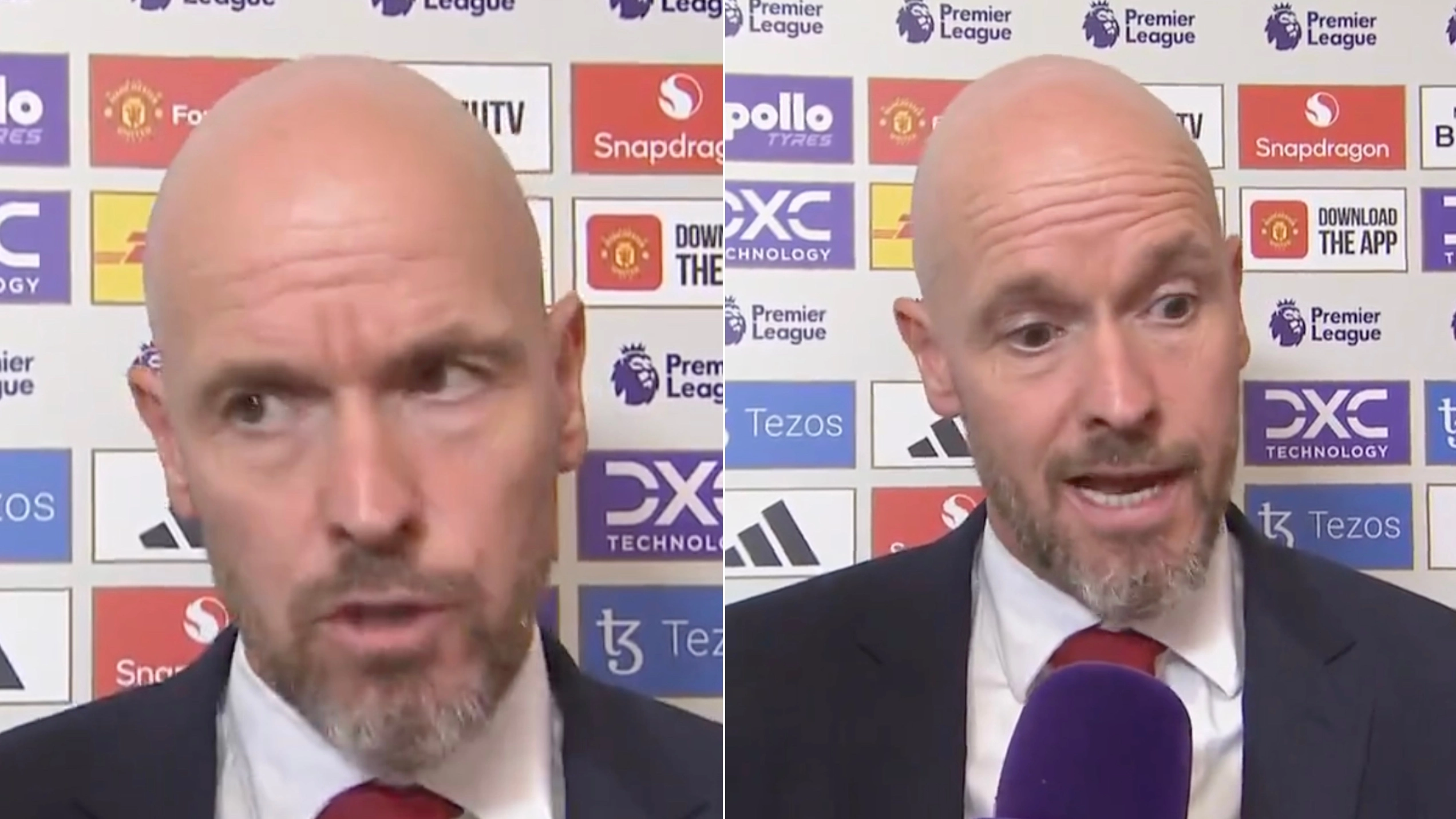 Man United fans have finally had enough with Erik ten Hag after hearing his interview after the Liverpool loss