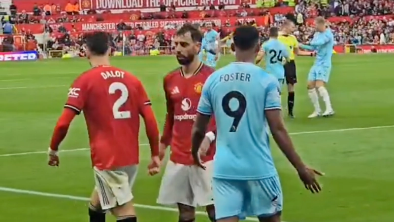 Fan footage of 98th minute incident during Man Utd vs Burnley has become big talking point