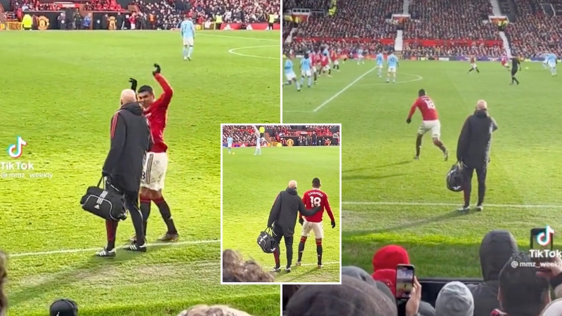 Fan footage of Casemiro desperately trying to get back on the pitch sums up his mentality
