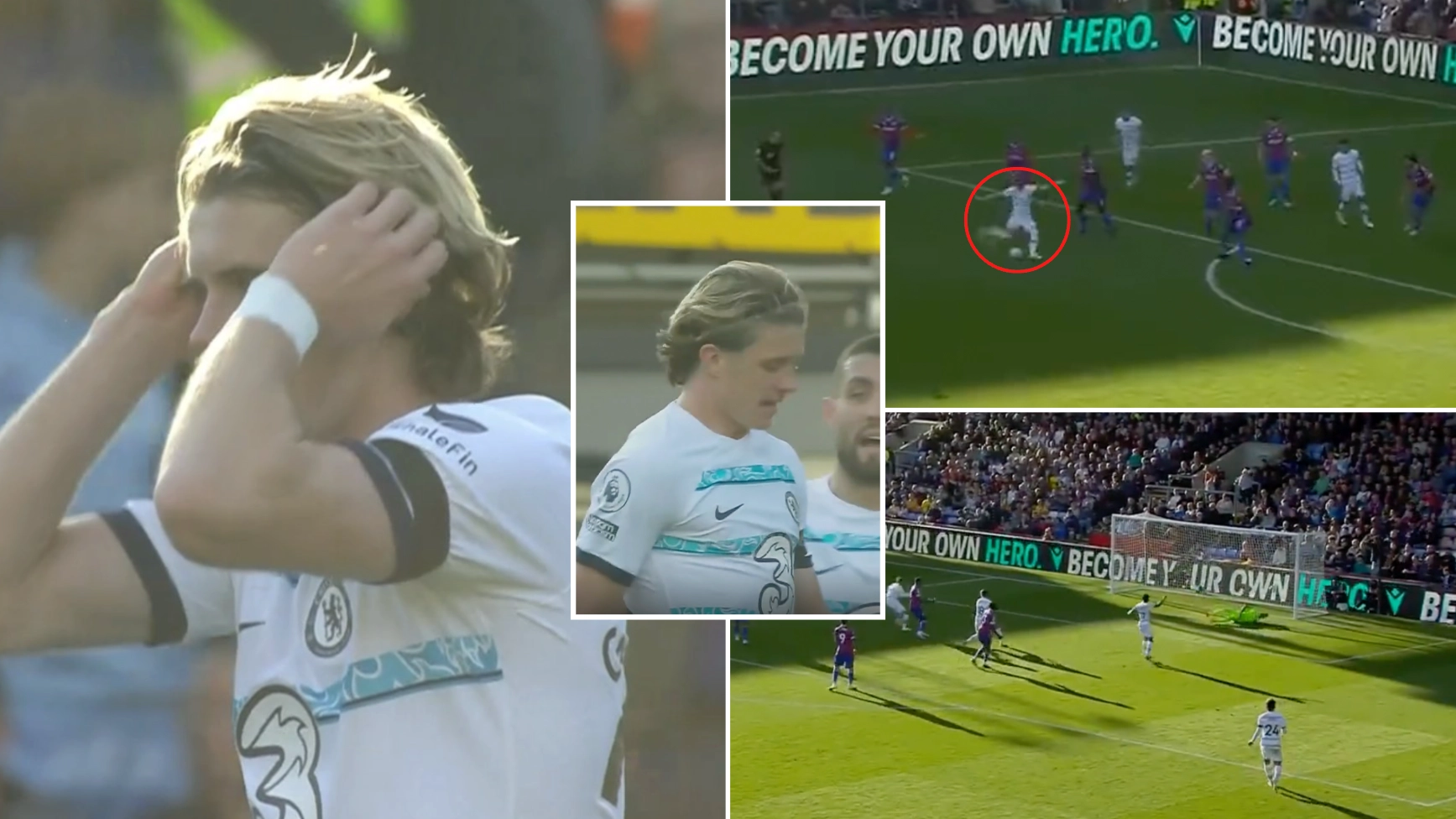 Conor Gallagher refuses to celebrate after scoring incredible winner for Chelsea against Crystal Palace