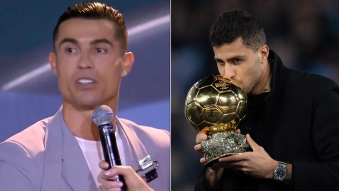 Rodri issues direct response to Cristiano Ronaldo saying his Ballon d'Or win over Vinicius Jr was 'unfair' 