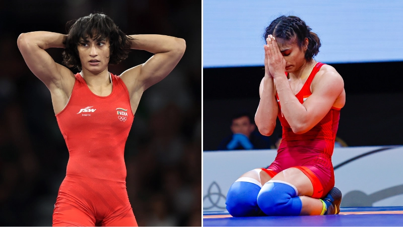 Olympic star 'faints' after being brutally disqualified from Paris Games and stripped of medal