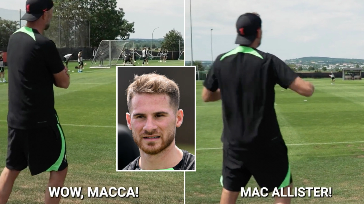"Wow..." - Jurgen Klopp blown away by what Alexis Mac Allister did in Liverpool training