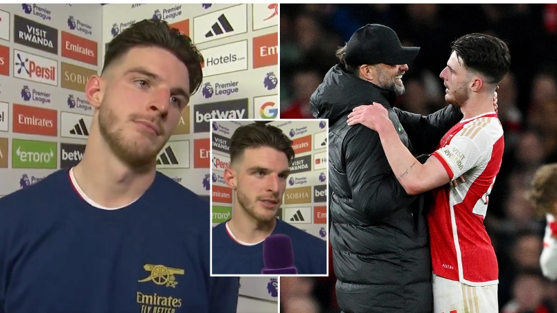 Declan Rice has named the 'best team in the league' out of Liverpool, Arsenal and Man City