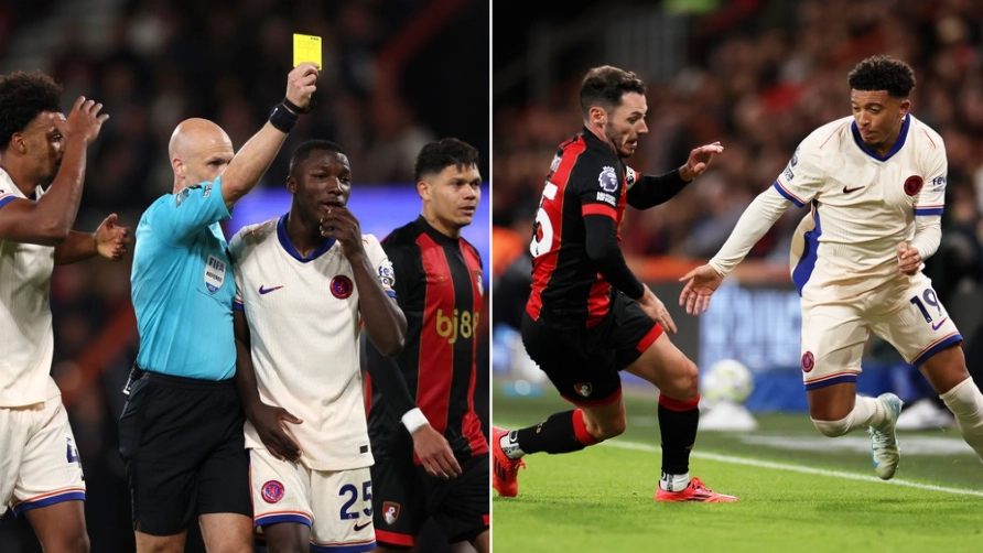 Anthony Taylor makes Premier League history in Chelsea vs Bournemouth and fans are NOT impressed