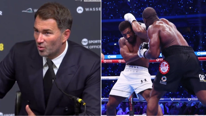 Eddie Hearn accuses Daniel Dubois of landing 'illegal blow' during Anthony Joshua fight