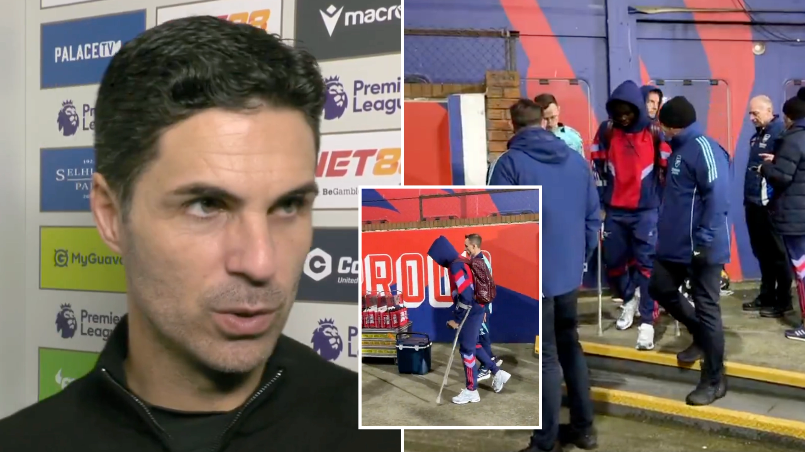 Mikel Arteta gives worrying update on Bukayo Saka injury after Arsenal star forced off against Crystal Palace