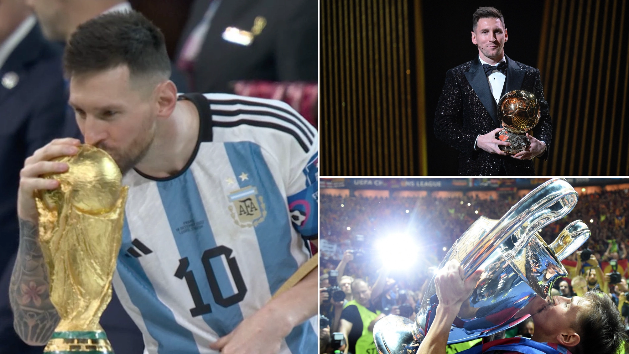 Lionel Messi becomes 9th player in history to win World Cup, Champions League & Ballon d’Or