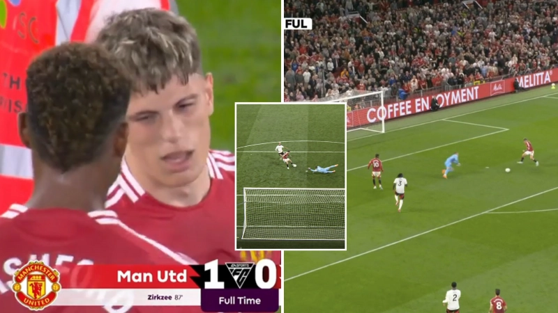 Fans spot what Marcus Rashford said to Alejandro Garnacho after shocking Man Utd miss and it speaks volumes