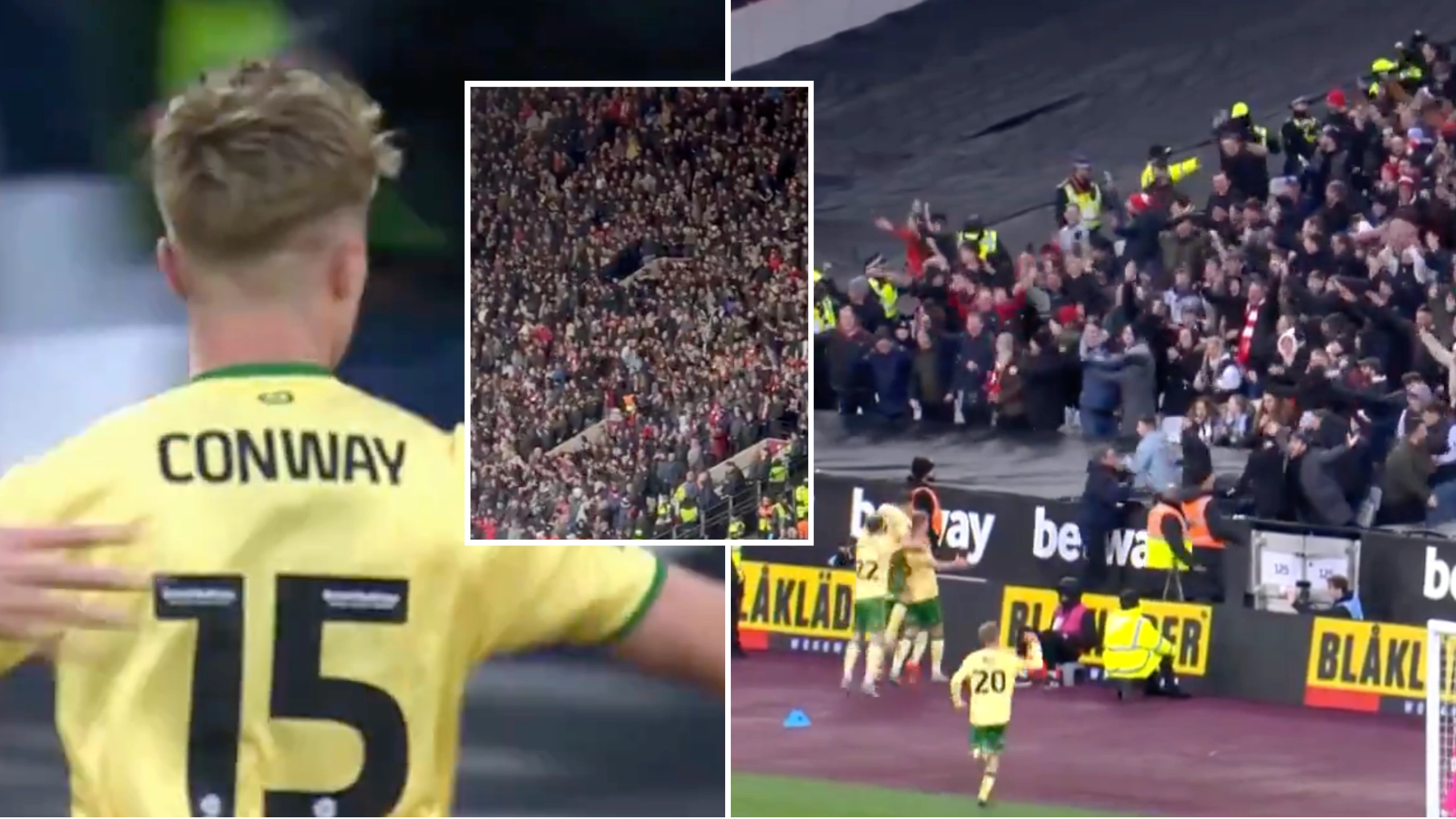 Bristol City fans produce '10/10 limbs' after FA Cup equaliser vs. West Ham, it was so loud