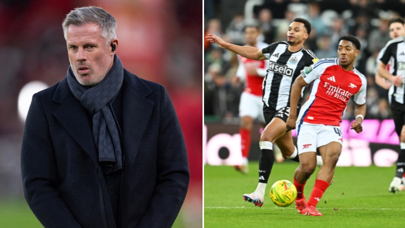 Jamie Carragher immediately calls for ban after seeing what happened in Newcastle vs Arsenal