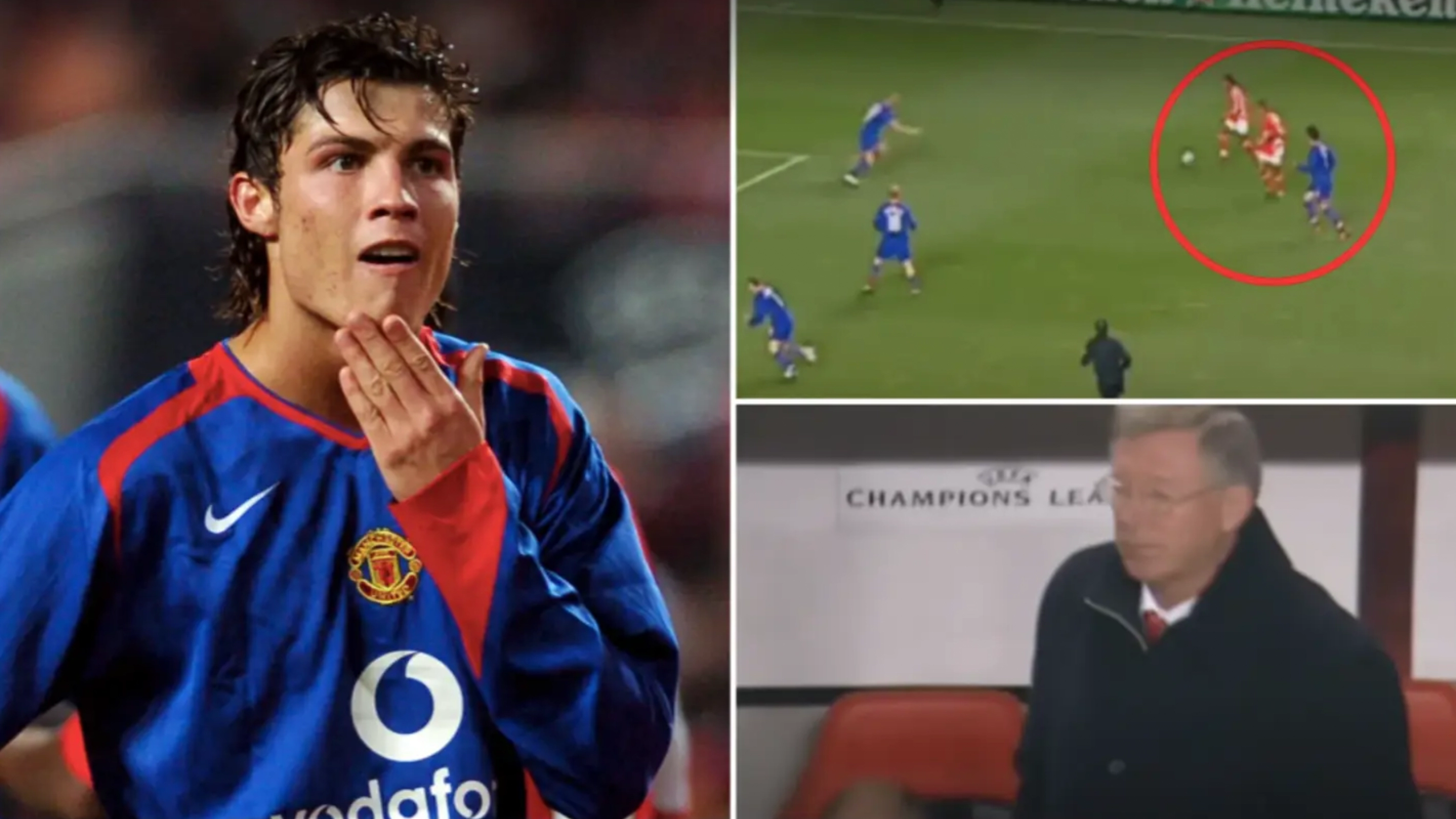 The one time Sir Alex Ferguson gave Cristiano Ronaldo the hairdryer treatment is a fascinating watch