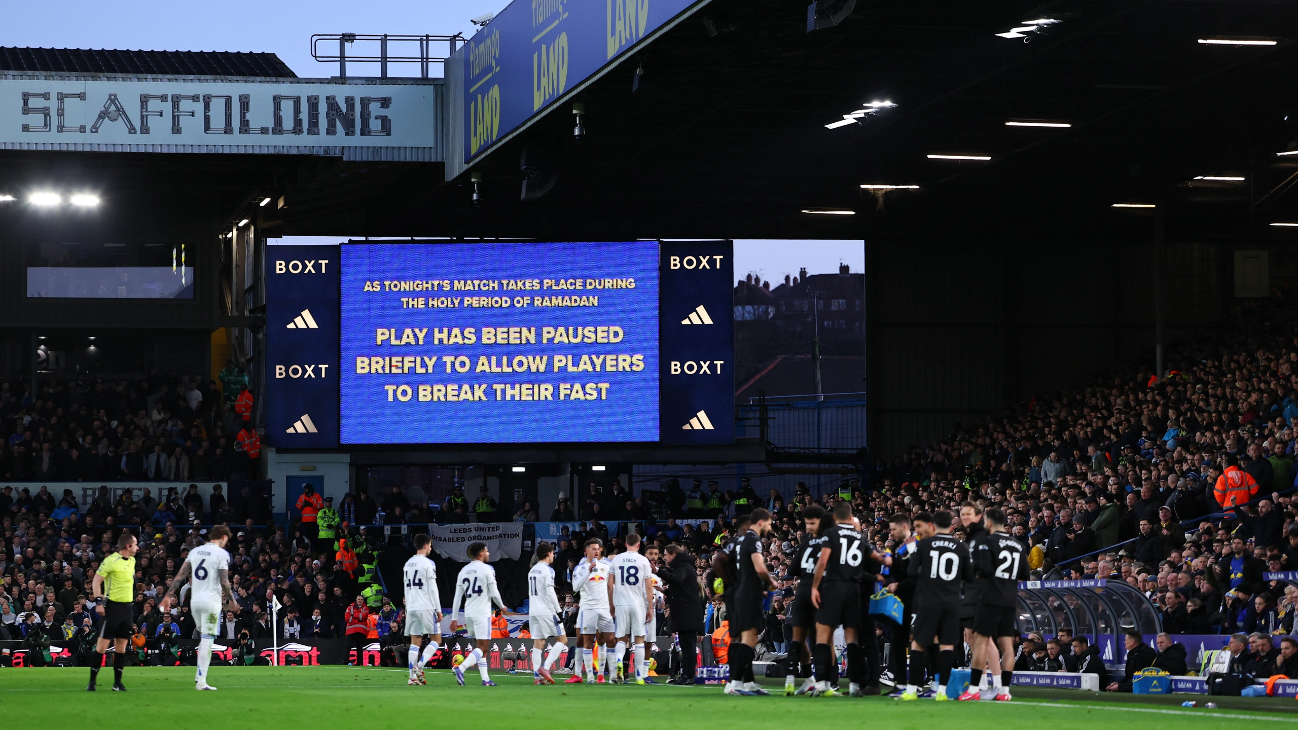 Leeds fans slammed as boos ring out at Elland Road during Man City Ramadan break