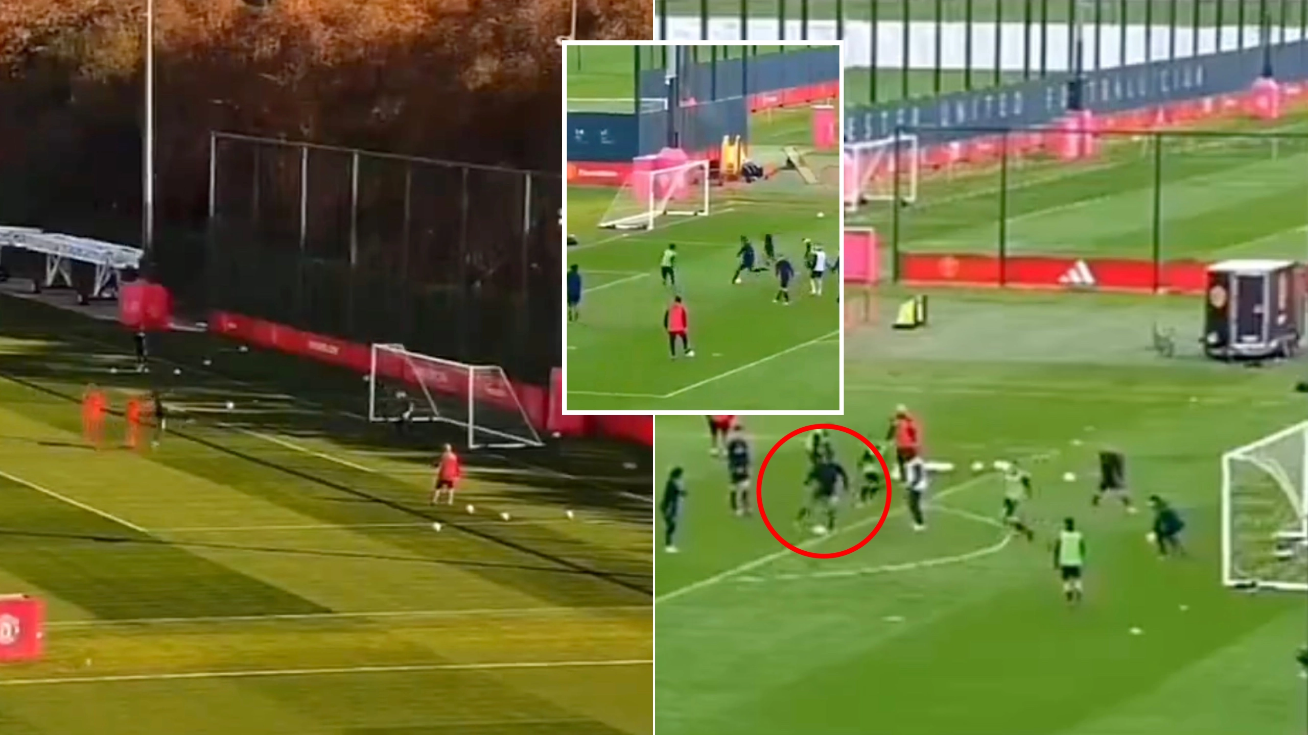 Footage emerges of Man Utd's new signing Chido Obi-Martin in action at Carrington and it's got fans talking