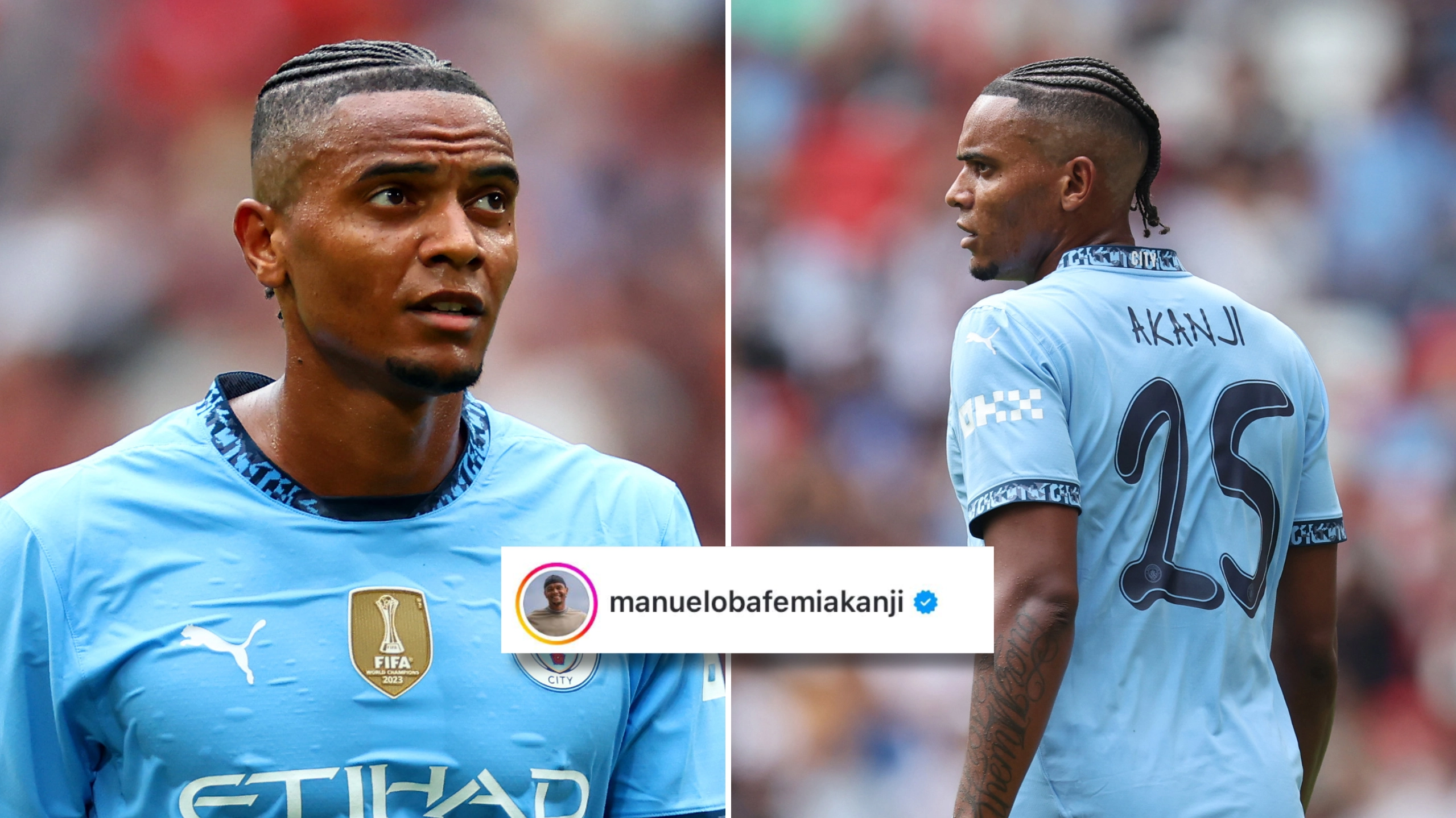 Fans convinced Manuel Akanji picked his Instagram photos 'very carefully' after Man City's win over Chelsea