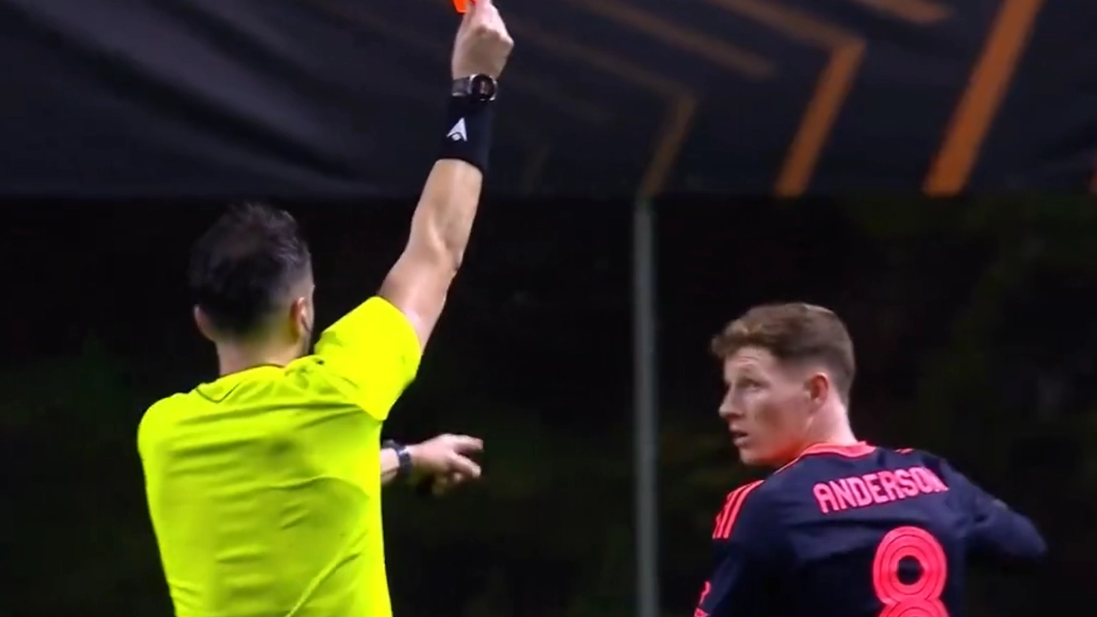 Elliot Anderson Shown Straight Red Card in Moment That Has Baffled Fans