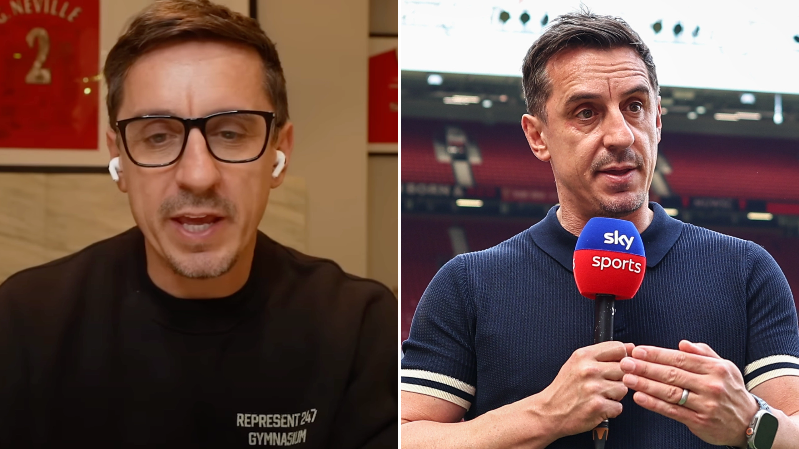 Gary Neville reveals the two things he most regrets saying on commentary including 'hurtful' comment