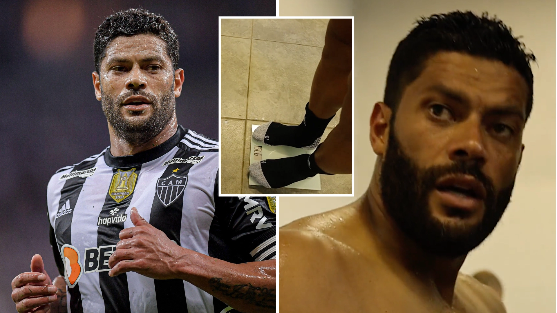 Iconic former Brazil star Hulk sheds 'almost a stone' from playing whole match for Atletico Mineiro, it's wild